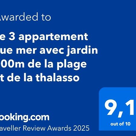 Le 3 Appartement Vue Mer Avec Jardin 100M De La Plage Et De La Thalasso 콩카르노 외부 사진